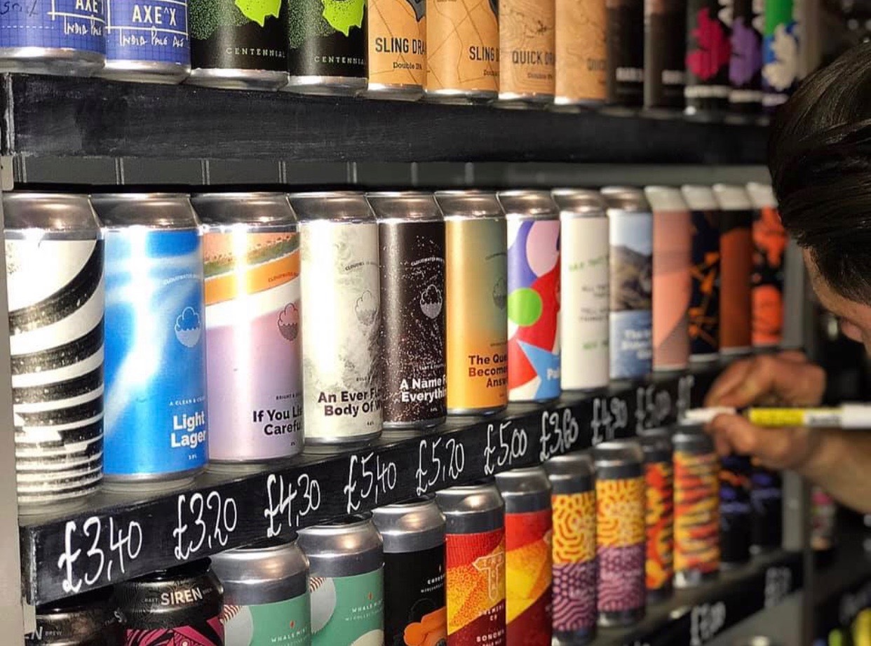 Cans on the wall